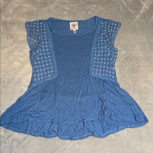 Blue Lace Girl’s Top